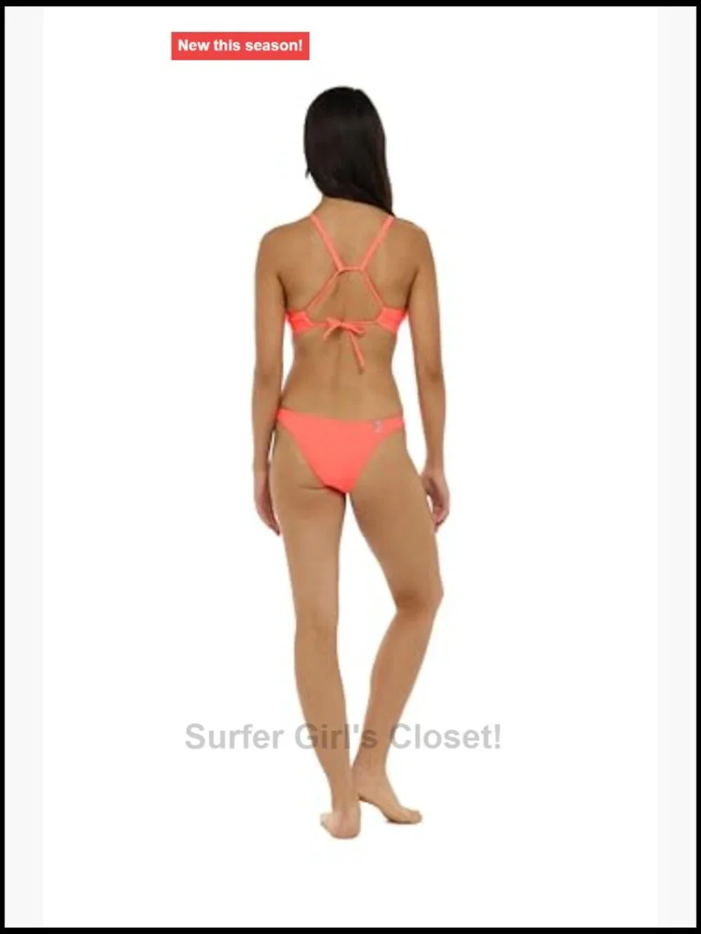 Drew Bikini Top with Adjustable Back for Larger Busts D-F Cup
